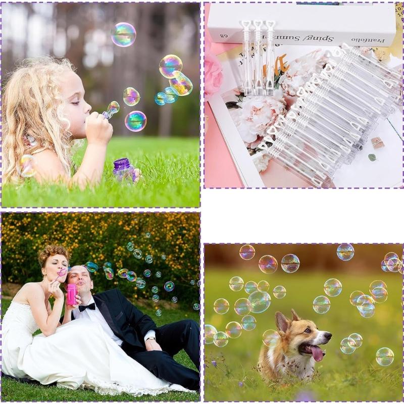 20Pcs Wedding Bubble Tube for Kids Party Bags and Table Decorations Unforgettable Moment Bubbles Tubes
