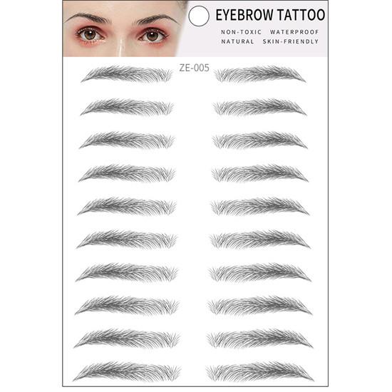 6D Tattoo Eyebrow Sticker Bionic Long Lasting Waterproof Eyebrow Semi-Permanent Eyebrow Patch Easy To Use