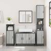 Bathroom Vanity Unit Grey Sonoma 90 X 33 X 60 Cm Particleboard