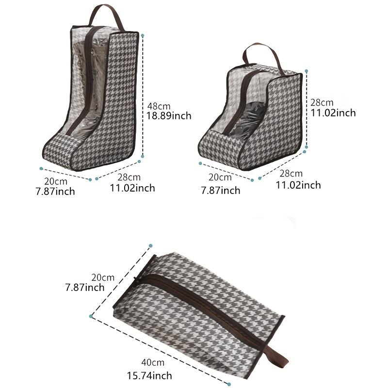 Boot Dustproof Bags with Handles, Easily Organize Multiple Pairs, Essential for Home Closet, Fit All Boot Styles