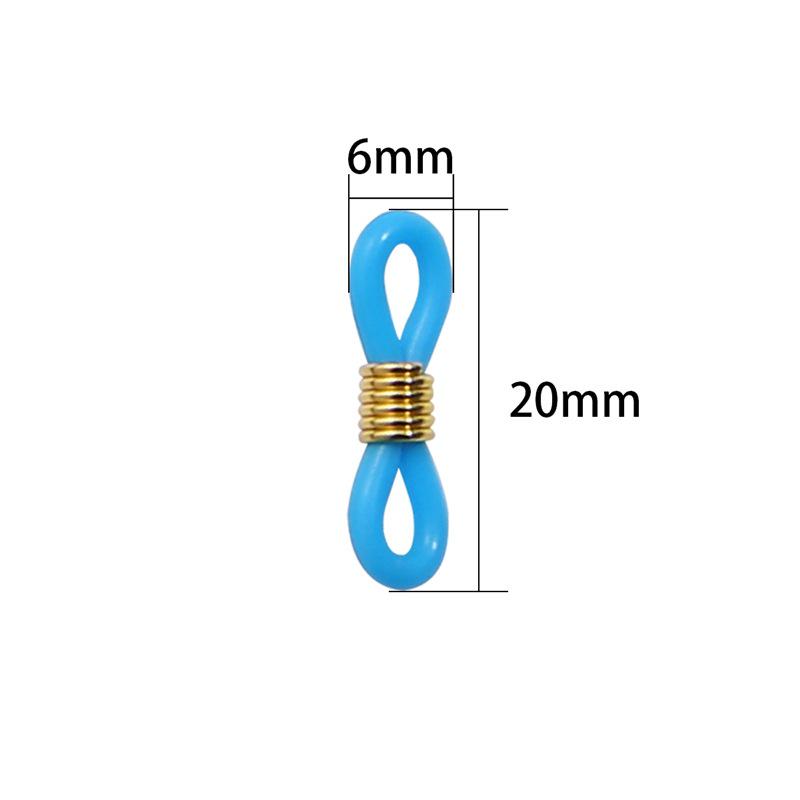 Špičkový protiskluzový nerezový řetízek na brýle se silikonovou sponou ve tvaru osmičky