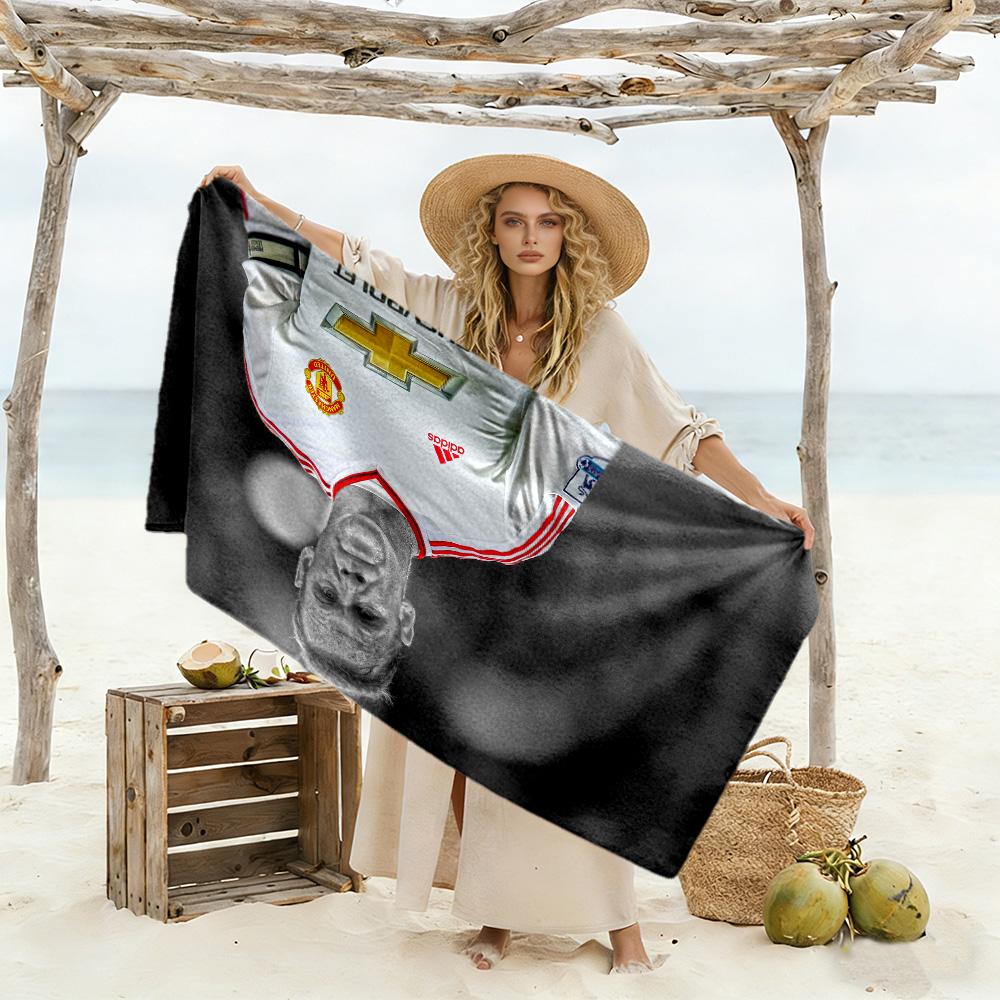 Wayne Rooney Manchester Beach Towel Super Soft & Absorbent Comfortable Lightweight Perfect for Traveling Yoga Camping and Swimming