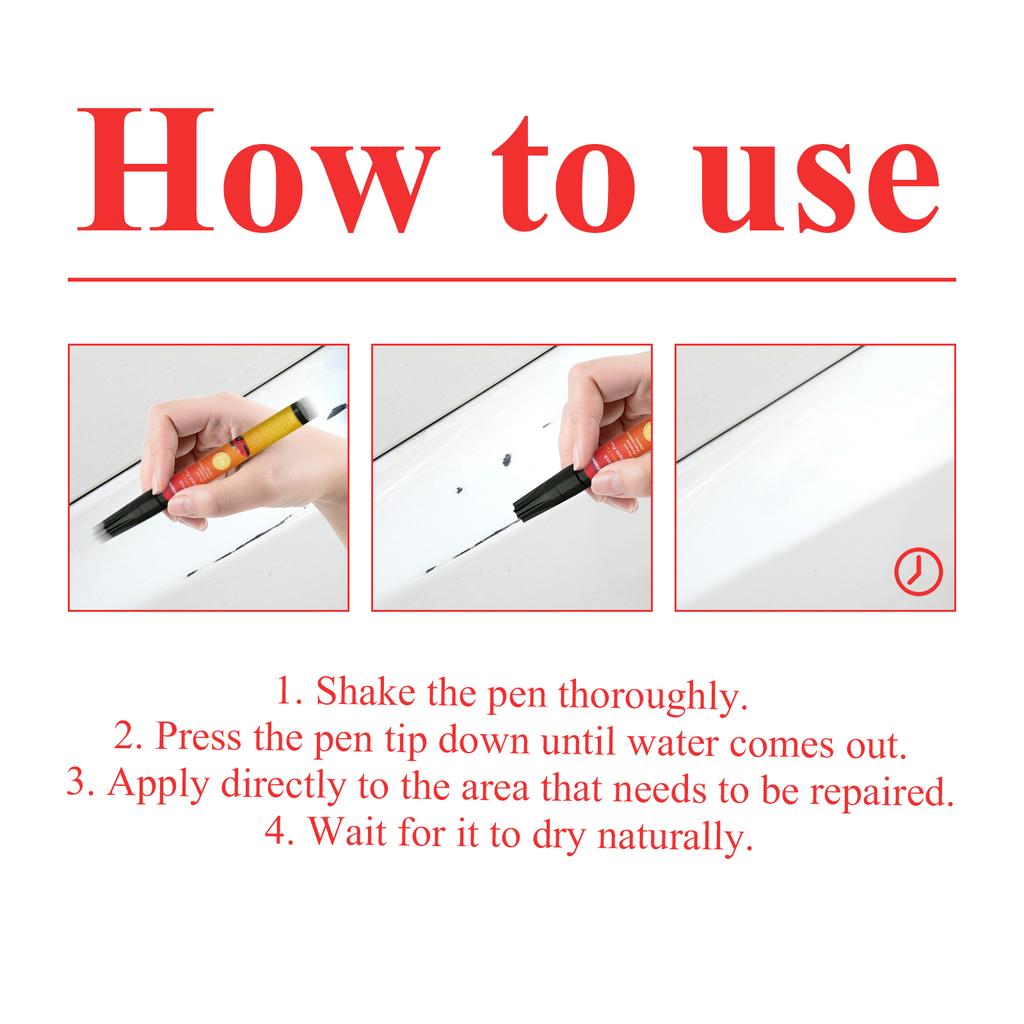 Car Scratch Repair Pen Touch-up Painter Pen Surface Repair Professional Applicator Scratch Clear Remover For Black Car