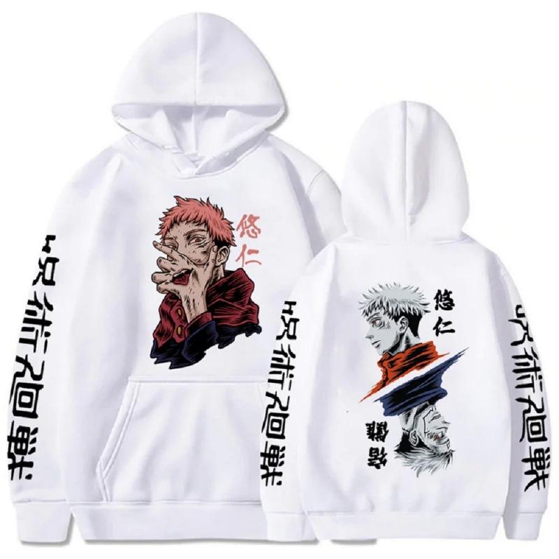 Jiu-jitsu Kaisen com capuz estampado animeHoodie