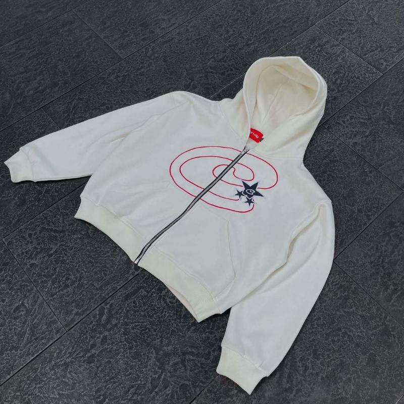 

Худи спортивного стиля Y2K с принтом на молнии L