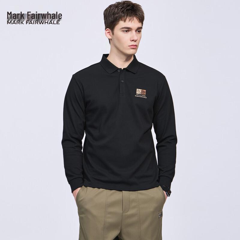 Mark Fairwhale Men's Commuter Heavyweight Long Sleeve Polo Shirt