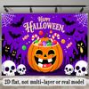 Party Backdrop Halloween Flat Banners Pumpkins Skulls Bats Celebrations Wedding Enthusiasts Event Backdrop Decoration Front Door Decor