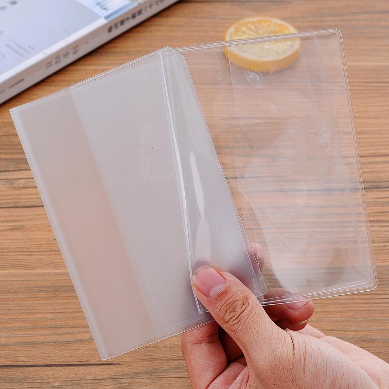 1Pc Travel Waterproof Dirt Passport Holder Cover Wallet Transparent Pvc Id Card Holders Business Credit Card Holder Case Pouch