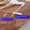 Pet Cotton Swabs with Enlarged Bamboo Stick for Cats and Dogs - Dual-Purpose Ear, Skin, and Anus Cleaning Applicator.
