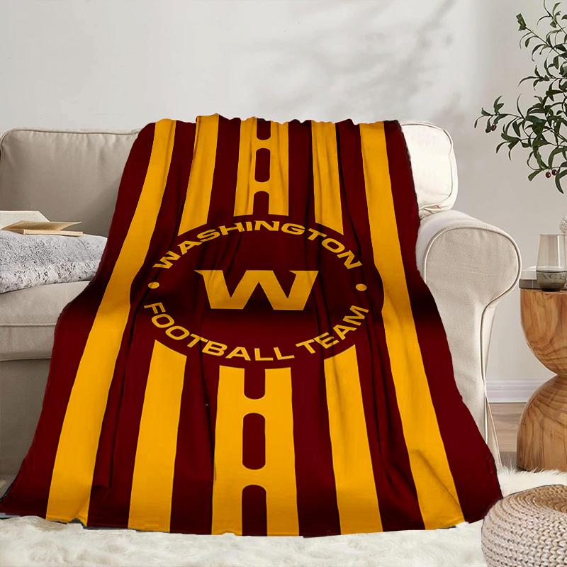 Redskins Football Club Design Portable Blanket/Soft Blanket Bedding Blanket Suitable for Travel Camping Living Rooms Offices Sofas Fan Gifts