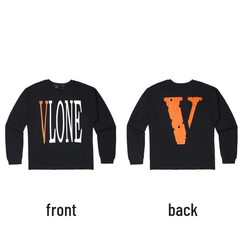 Moletom com Capuz de Manga Longa VLONE Big V Unissex - Estilo Tendência Inspirado em Wang Yibo