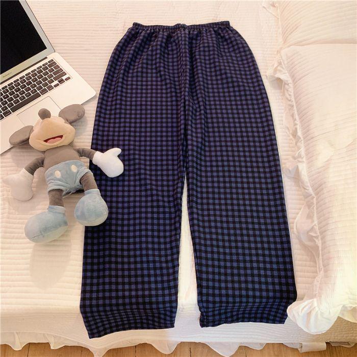 

Жіночі піжамні штани великого розміру з пухирчатої бавовни - Легкі, Всесезонний одяг для прогулянок XXL (130-150 lbs)