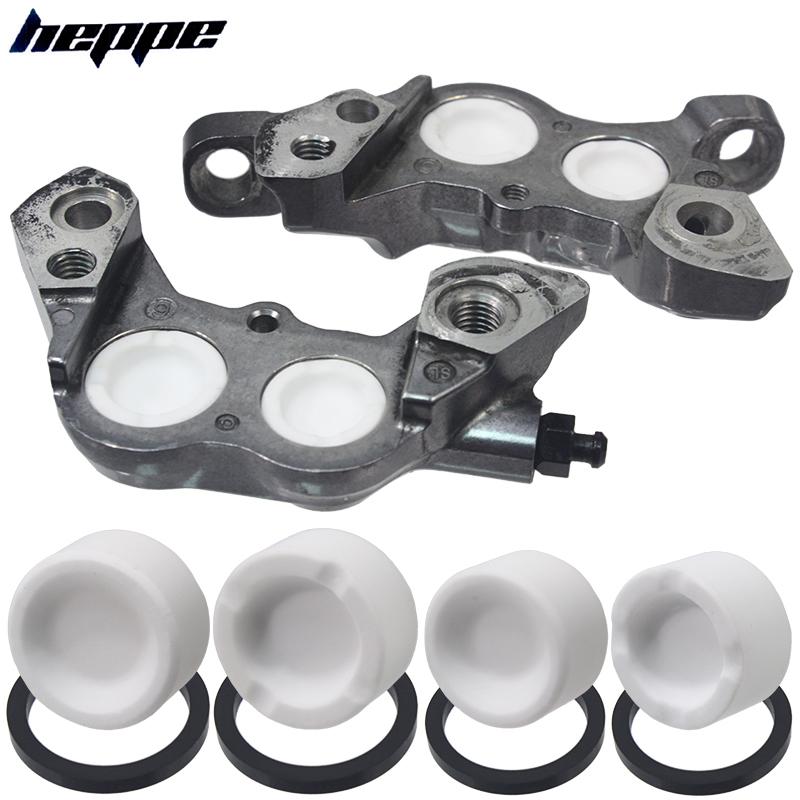 HEPPE Zacisk hamulca hydraulicznego do roweru Tłok ceramiczny Rower MTB Szosowy Hamulec tarczowy 4 tłoczki do M640 M810 M820 M7120 M8020 M8120 M9120