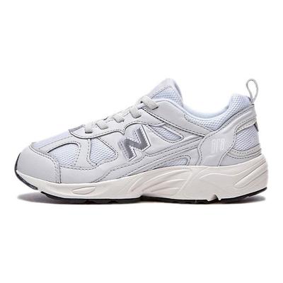 NB 878 Synthetic Leather Comfortable Durable Breathable Low Top Running Shoes Kids Running Shoes Off-White PV878KN1