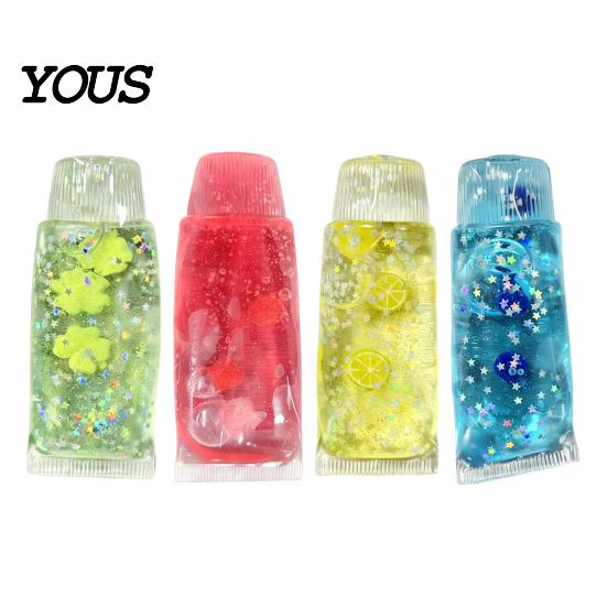 Toothpaste Tube Fidget Toy Stress Relief Toy, Slow Rising Clear Squeeze Anxiety Relieving Sensory for Home Office School