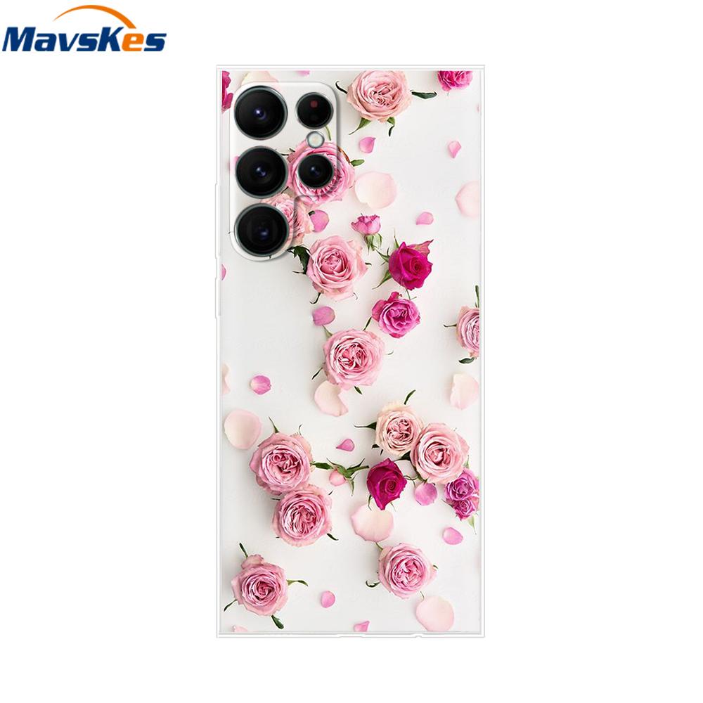 For Samsung Galaxy S22 Case S22 Ultra Transparent TPU Soft Silicon Cover For Samsung S22 Plus GalaxyS22+ Back Cases Phone Bumper