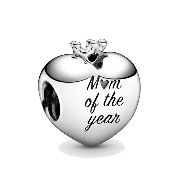 Infinity Mom Love Heart Crown Life Tree Charm Bead Fit Original Fashion Charms Silver 925 Bracelet Women Jewelry
