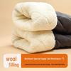 Northeast Men's Thick Wool + Velvet Warm Winter Elastic Heat-Generating Cotton Pants