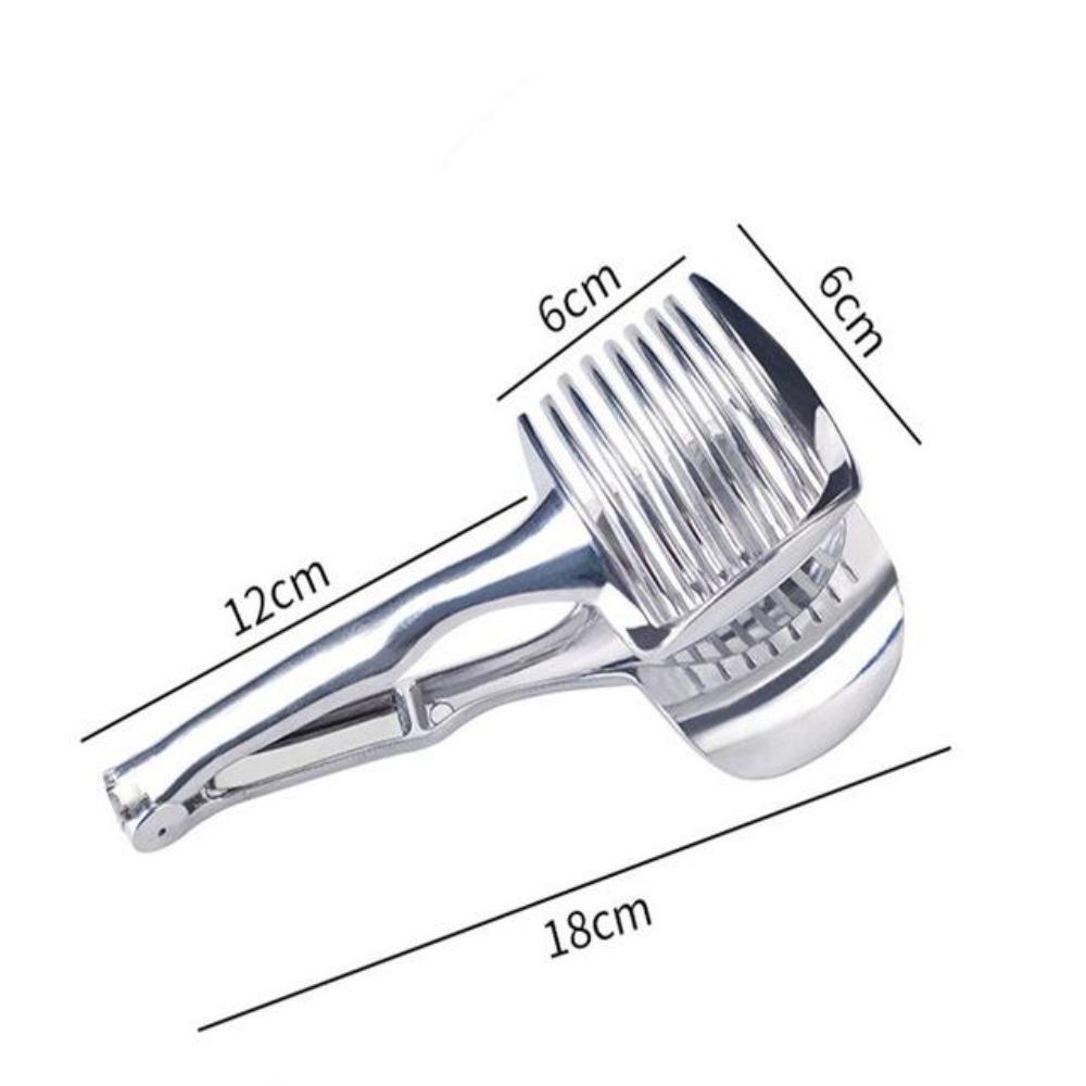 Stainless Steel Kitchen Handheld Orange Lemon Slicer Tomato Cutting Clip Fruit Slicer Onion Slicer Kitchen Item Cutter Accessories
