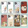 Paper Cutting-Fabric Charlie and Lola Cartoon Phone Case For iPhone 16,15,14,13,12,Plus,Pro Max, 5G Others Soft Black Cover