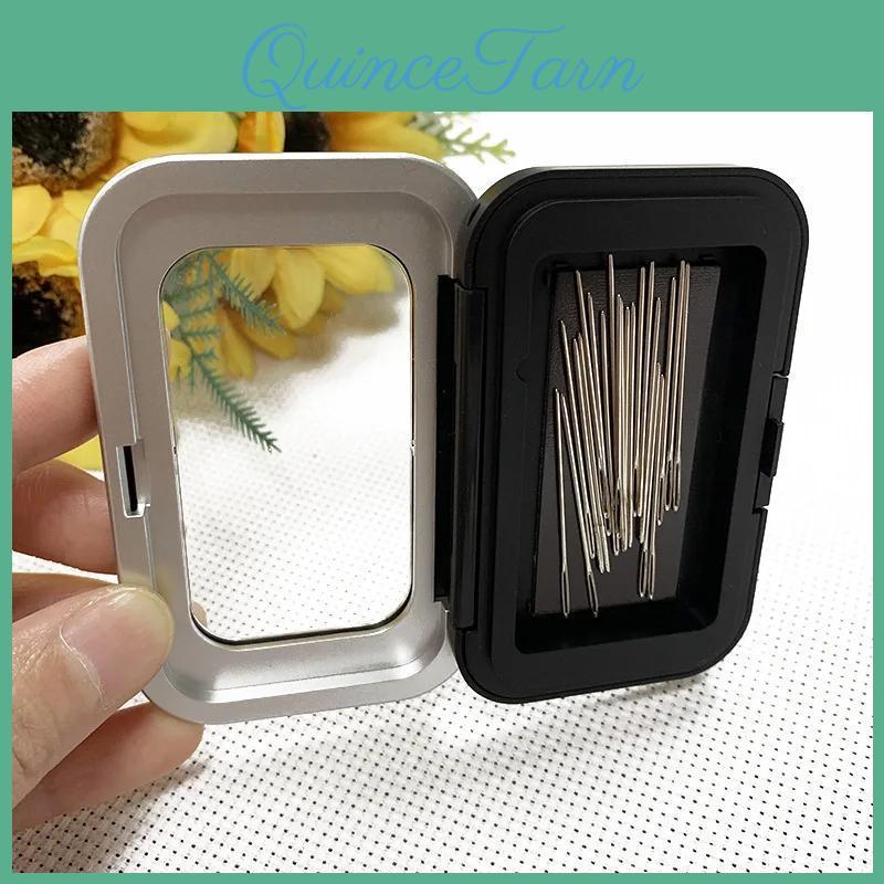 Suction Magnetic Box Needle Black Frosted Needle Suction Box Storage Embroidery Needle And Thread Box Tool Accessories