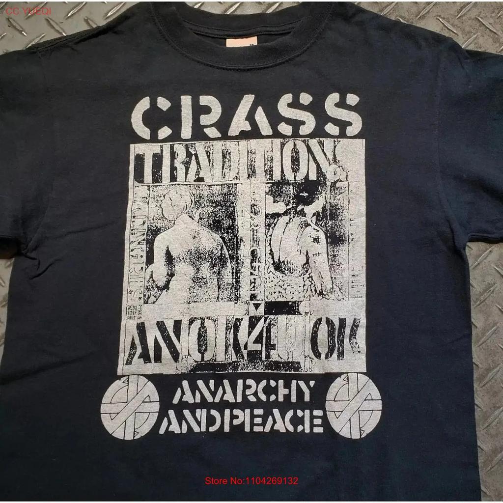 Vintage Crass Rock Punk Band Short Sleeve Tee Black Shirt Kv35745 Vintage Casual Comfortable Unisex Graphic
