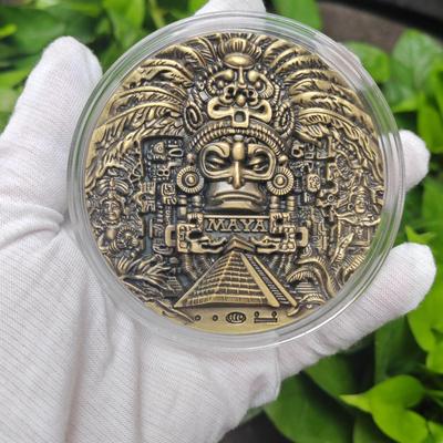 "Maya 3D Bronze Commemorative Coins - American Large Relief Medals"