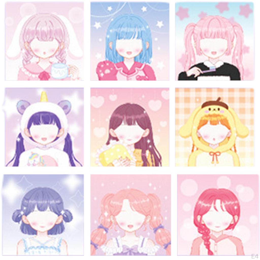 12 Count Princess Face Sticker Craft for Kids Birthday Activities