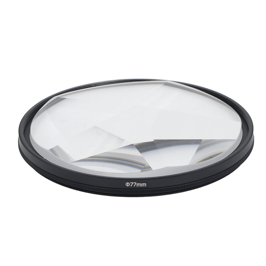 Filtr pryzmatowy pentagonalny 77MM Filtr specjalny pryzmatowy Zmienna liczba obiektów Filtr obiektywu fotograficznego dla