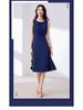 Black Sleeveless Cinched Waist Mid-Length Hepburn Style Dress