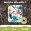 Cleaning Cloth Reusable Kitchen Dish Towels Eco-friendly Microfiber Retro Oil Painting Flowers Print Dishcloths Lint Free Washable Rags Tea Towels