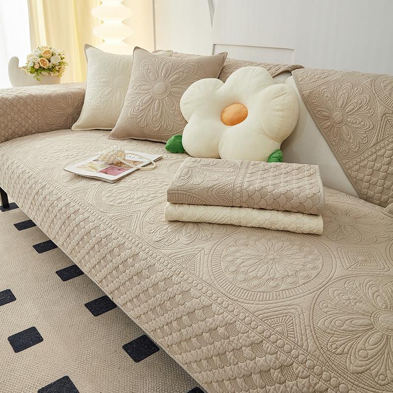 Cotton Sofa Cushion Four Seasons General Anti-slip Cotton Cushion New Simple Sofa Cover Cover Cloth Towel.
