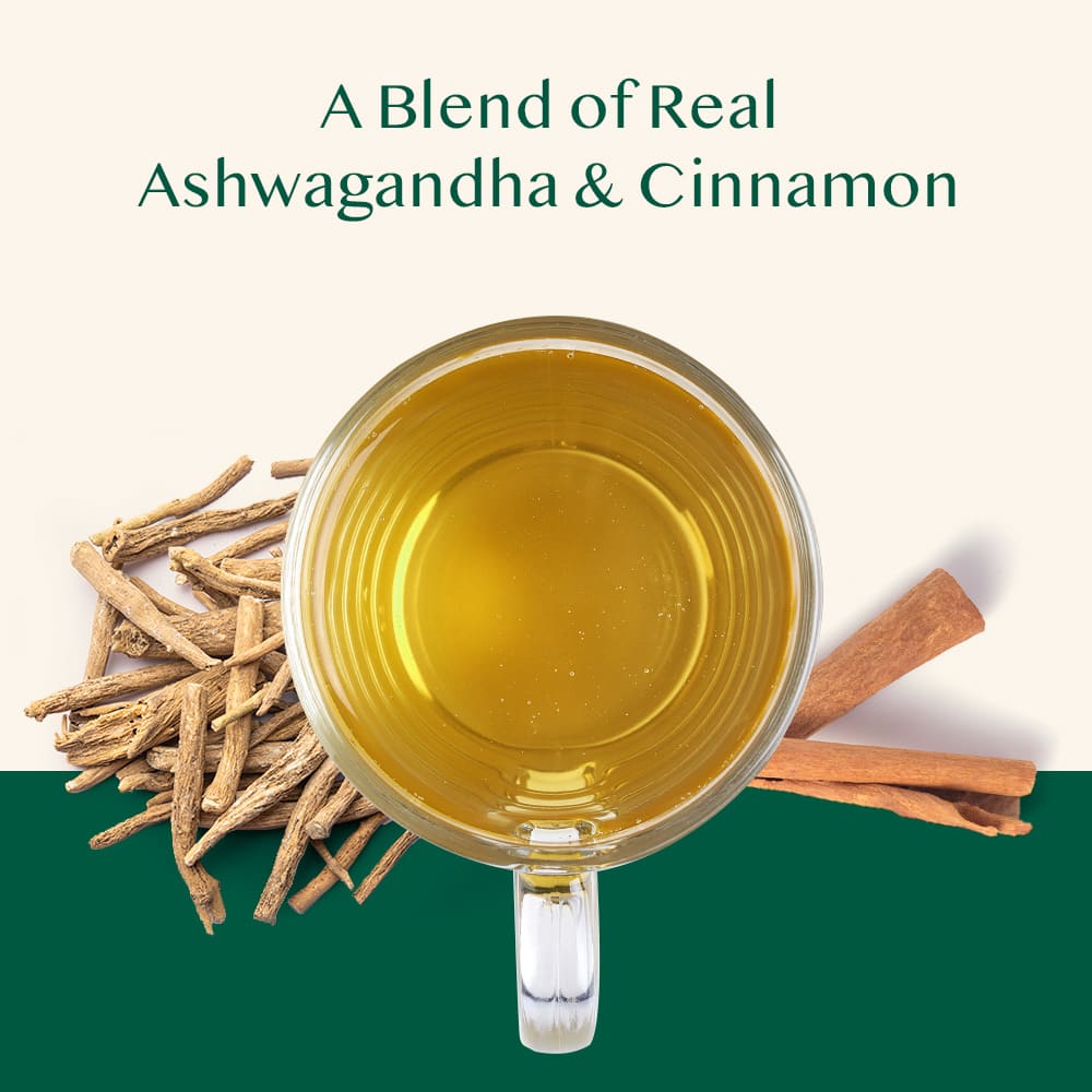 VAHDAM India, Infusions, Herbal Tea, Ashwagandha Cinnamon, Caffeine Free, 18 Infusion Bags, 28.8g (1.02oz)