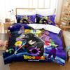 Japanese Anime Dragon Ball Bedding Set Goku Duvet Cover Comforter Bedclothes Single Twin Full Queen Size 3D Kids Adult Boys Gift