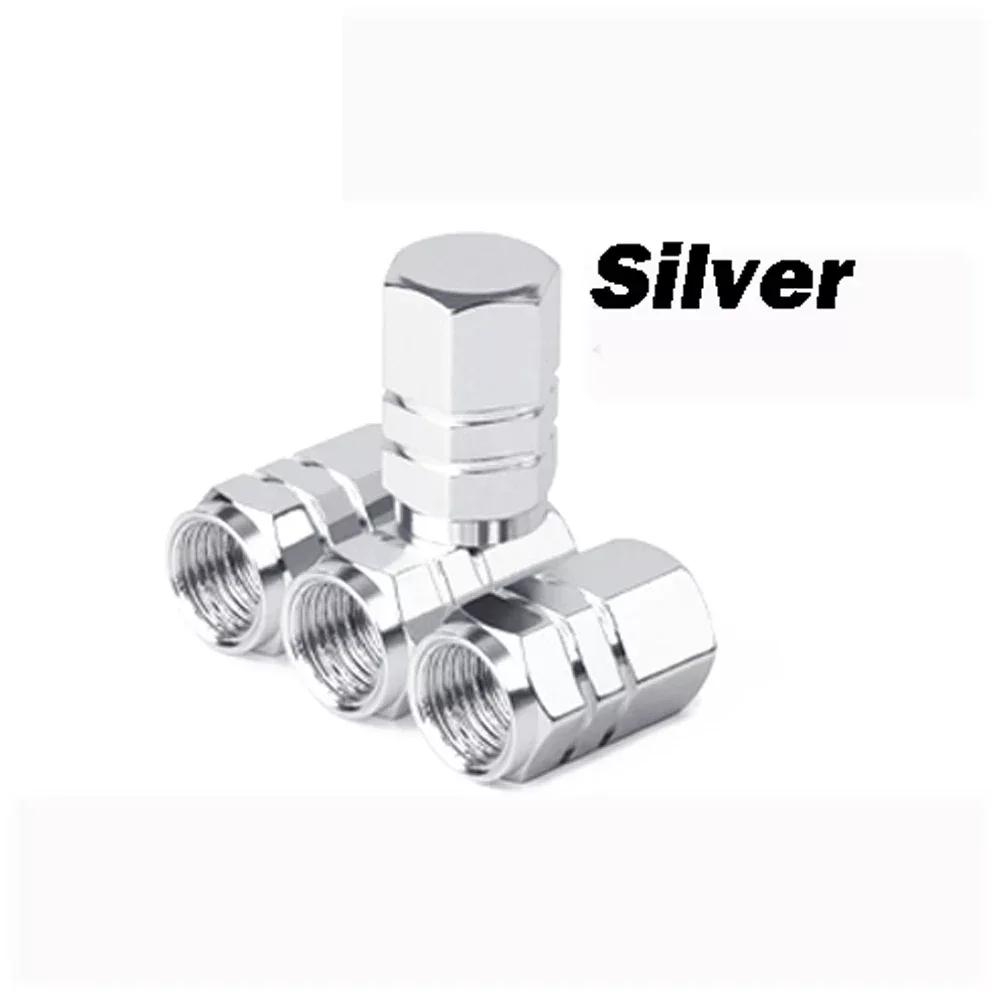 New Style Car Wheel Tire Valve Caps Tyre Rim Stem Covers With Rubber Seal Airdust Waterproof For Auto Motorcycles Trucks Bikes