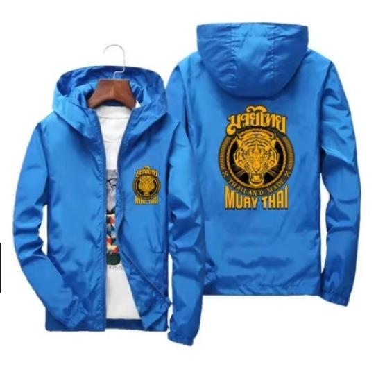 

Бокс Кикбоксинг Тайгер Муай Тай ММА UFC куртка капюшон толстовка с длинным рукавом унисекс мужчины женщины молния полиэстер тренировка принт обучение 7XL