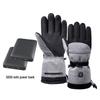 Smart Rechargeable Heated Gloves with Touchscreen & Temperature Control for Cold Weather and Motorcycle Riding