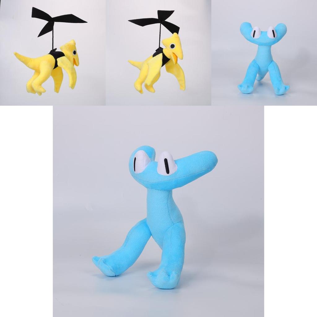 Jilis Rainbow Friends Kapitel 2 Plüschtier Cartoonhaftes und lustig aussehendes Dinosaurier Kuscheltier