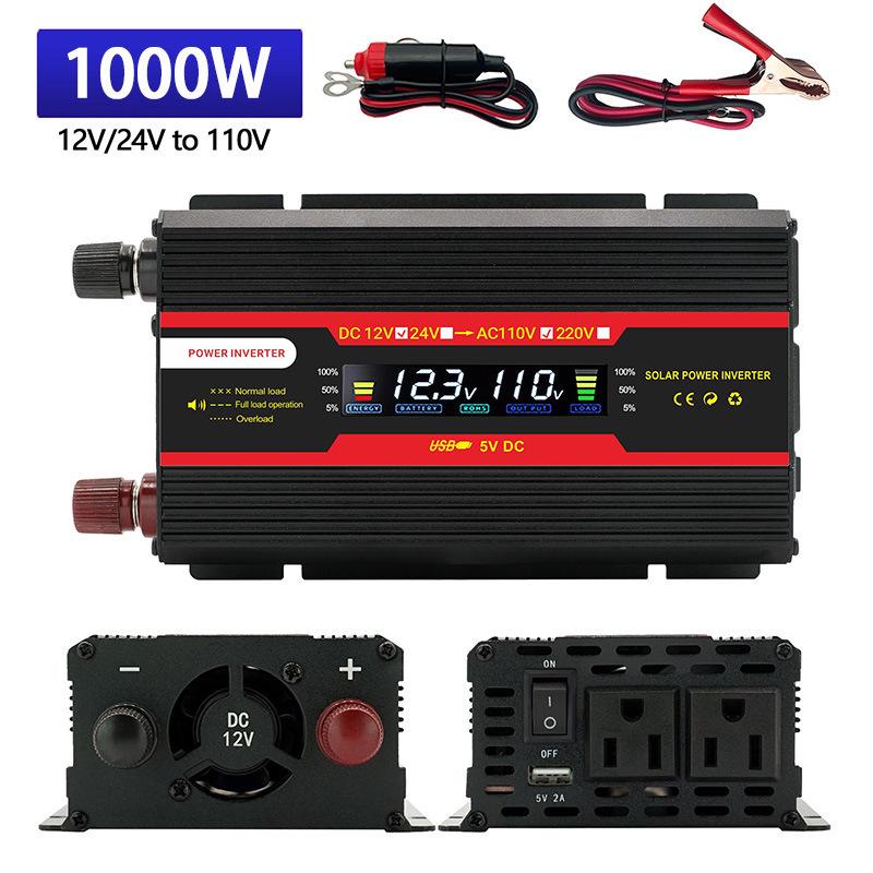 4000W Digital Car Power Inverter 12V/24V to 110V/220V