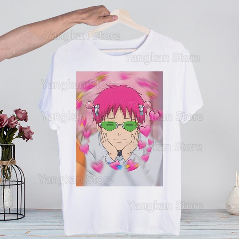 Saiki Kusuo No Sai-nan Japanese Anime Saiki  Novelty Funny Vintage Crew Neck Men's T-Shirt Humor Top Tee Humor Streetwear