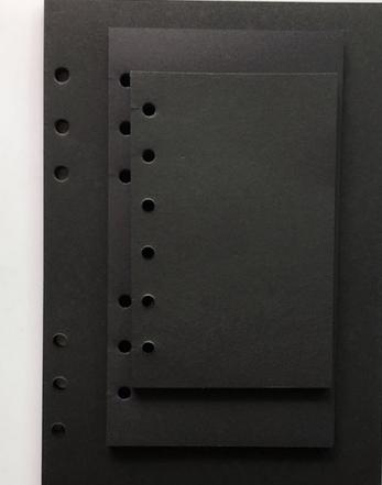 40Sheet Black A5 A6 6-hole Loose-leaf Refill Inner Page Colored Inner Pagel Line Grid Blank Weekly Inside Paper Stationery