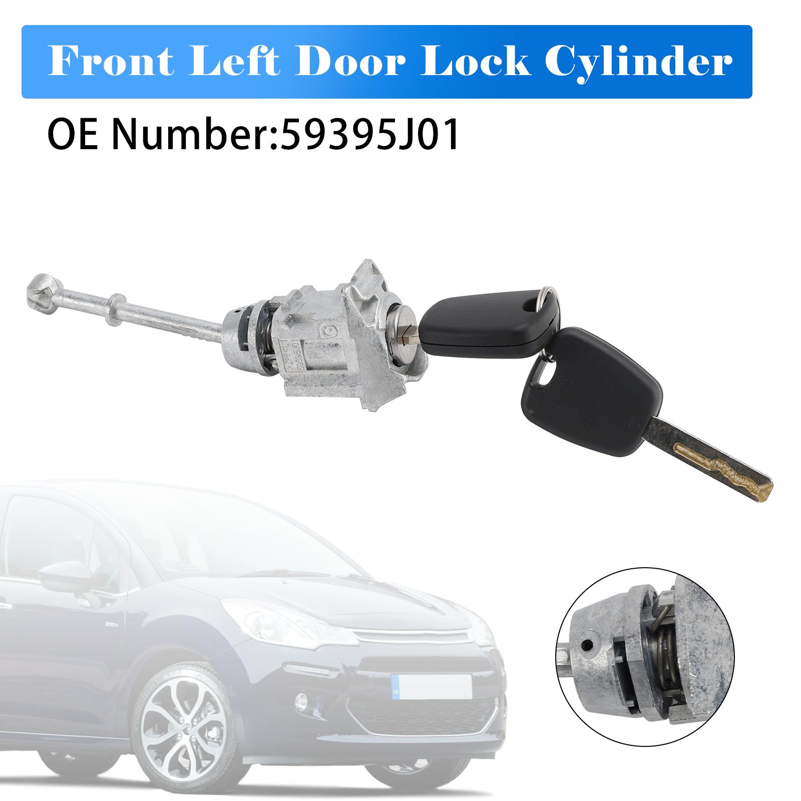 

Циліндр замка передніх лівих дверей 59395J01 Для Citroen C3 II C5 III 308 SW 508 SW