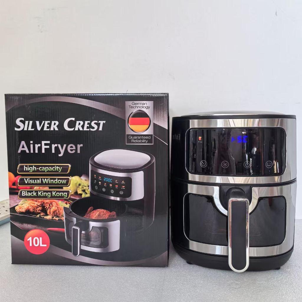 Forno Frigideira de Ar Inteligente Multifuncional de Grande Capacidade 8L com Controle de Toque