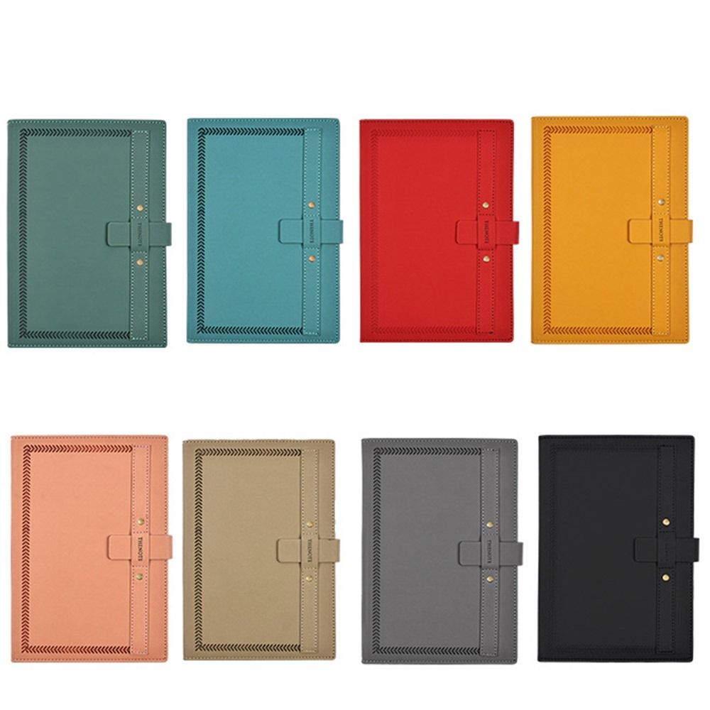 PU Leather Cover Business Office Notebook Frosted Texture Students Notebook Diary Agenda Organizer