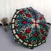 1pc Ornamental Circular Pattern Automatic Umbrella - Automatic Opening And Closing, Sturdy Iron Frame, Formal Occasions yy251018168