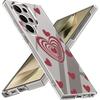 Cartoon Hearts Pattern Clear Phone Case For Samsung Galaxy S26 S25 S24 S23 Ultra S22 Plus S25 FE A56 A36 A26 A55 A54 A15 Cover