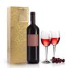 ABWR-Wine Bags, Kraft Paper Wine Bag 20 Pcs Gift Wine Bags With Handles, Single Bottle Paper Wine Bag Bulk For Christmas