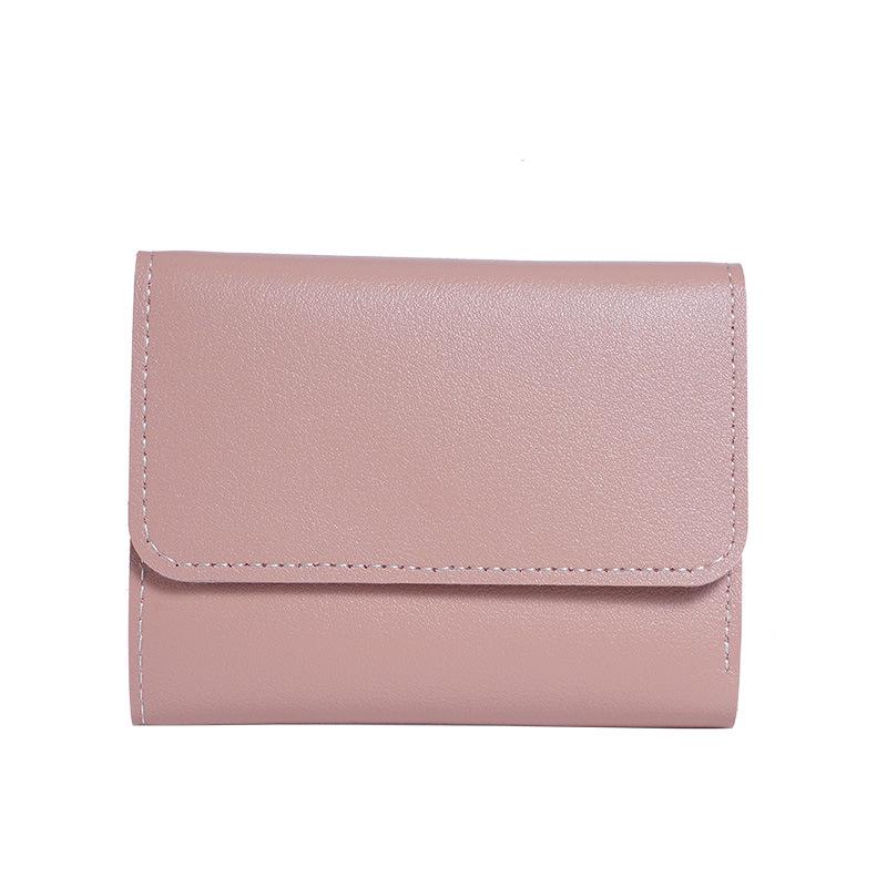 Glossy Ultra-Thin Women's Trifold Wallet with Card Holder and Ticket Clip