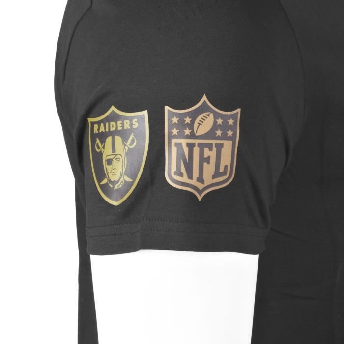 T-shirt NFL Oakland Raiders New Era Noir / Wood Camo - Homme