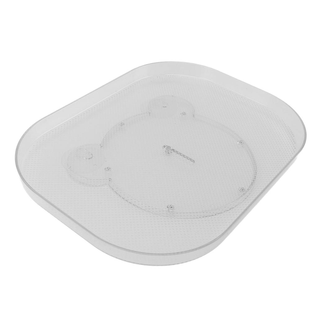 Turntable   for Refrigerator Non Slip Bottom 360 Degree Rotating Storage Tray for Snacks Spices Drinks Bear Type